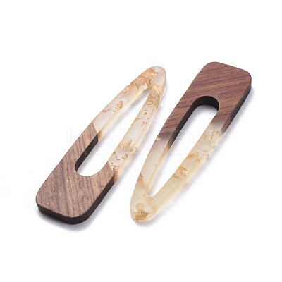 Resin & Walnut Wood Pendants RESI-X0001-28-1
