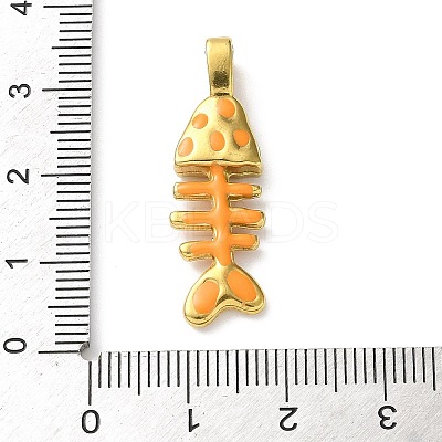 304 Stainless Steel Enamel Pendants LS-FIND-Z102-06G-01-1
