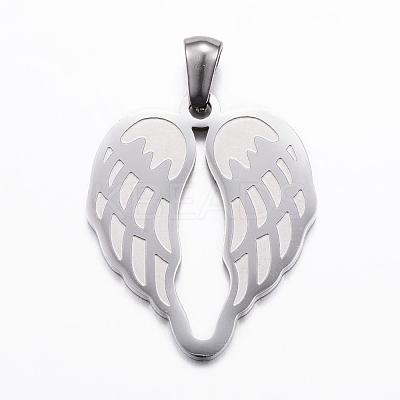 304 Stainless Steel Pendants STAS-E135-03-1