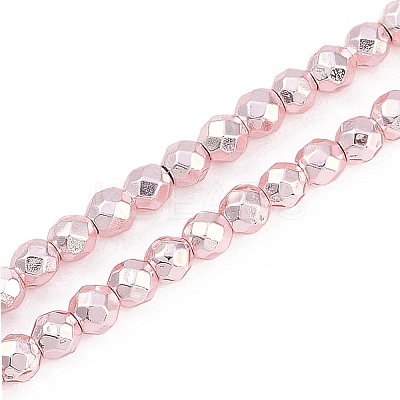 Baking Paint Electroplated Synthetic Non-magnetic Hematite Beads Strands G-H072-A01-01K-1
