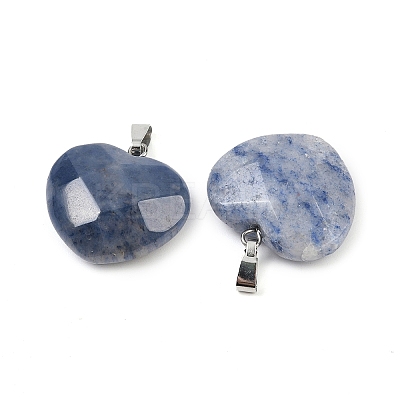 Natural Blue Aventurine(Dyed & Heated) Pendants G-A281-02P-07-1