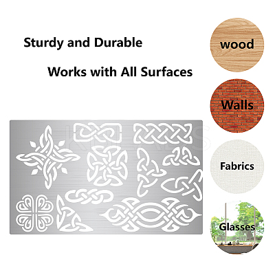 2Pcs 2 Styles Stainless Steel Cutting Dies Stencils DIY-WH0378-003-1
