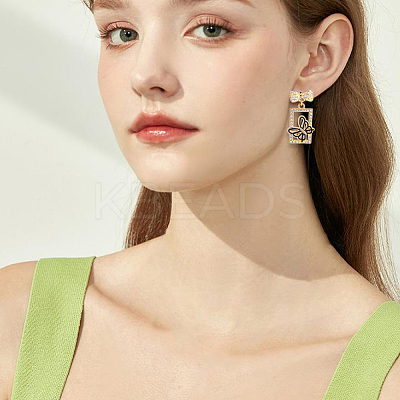 5 Pairs Rack Plating Brass Micro Pave Cubic Zirconia Earring Findings KK-BBC0027-84-1