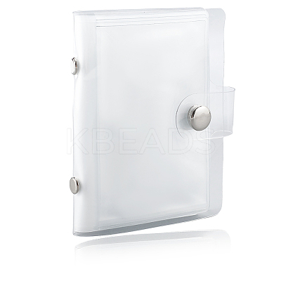 2Pcs PVC Mini Photocard Holder Book AJEW-SP0002-20A-05-1