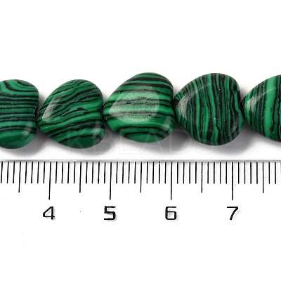 Synthetic Malachite Beads Strands G-I372-A16-01-1
