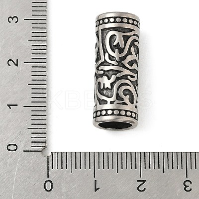304 Stainless Steel Tube Beads STAS-Z147-12AS-01-1