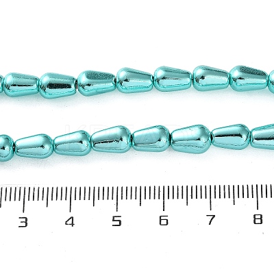Electroplated Synthetic Non-Magnetic Hematite Beads Strands G-C248-H01-6x12mm-1