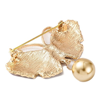 KC Gold Plated Alloy Brooches JEWB-L017-04KCG-03-1