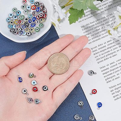 Handmade Lampwork Charms STAS-FH0001-22P-1