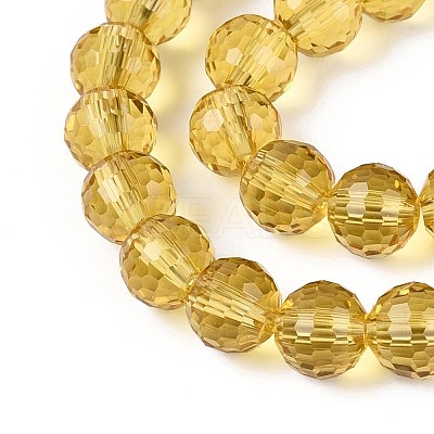 Transparent Glass Bead Strands GLAA-R095-8mm-31-1