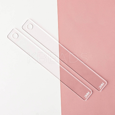 Transparent Acrylic Clay Thickness Ruler PW-WG44593-01-1