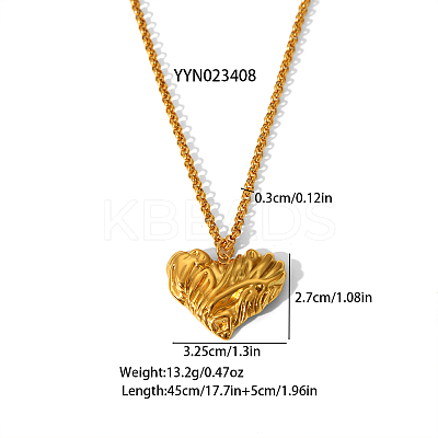 304 Stainless Steel Pendant Necklaces for Women JD6479-2-1