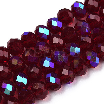 Electroplate Glass Beads Strands LS-EGLA-A034-T3mm-L21-1