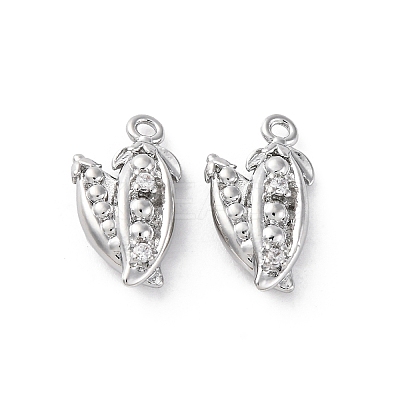 Brass Rhinestone Pendants KK-E793-01P-1
