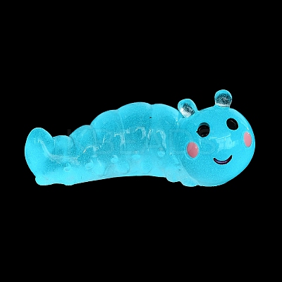 Luminous Resin Worm Ornament DJEW-R011-01A-01-1