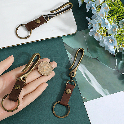 4Pcs Alloy U Shape Belt Hook Keychains KEYC-SC0002-19A-1
