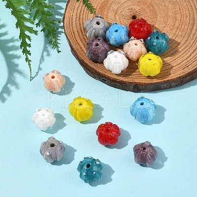 16Pcs 8 Colors Handmade Lampwork Beads LAMP-FS0001-25-1