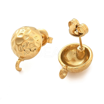 304 Stainless Steel Stud Earring Findings for Women EJEW-M068-04G-1