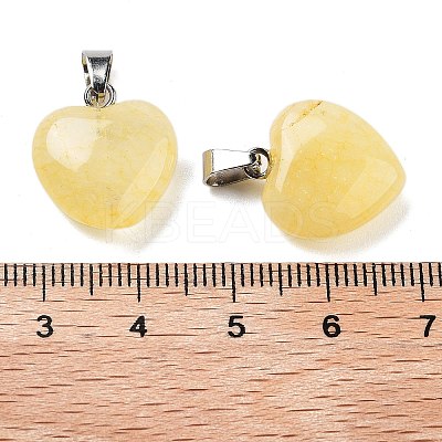 Tigerskin Glass Charms HEAR-PW0001-057-35-1