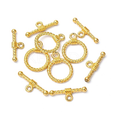Tibetan Style Alloy Toggle Clasps LS-TIBE-EA9138Y-G-FF-1