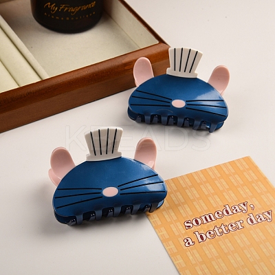 Cellulose Acetate(Resin) Claw Hair Clips PW-WG364EB-01-1