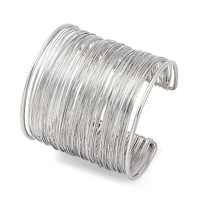 Iron Cuff Bangles BJEW-G741-05P-1
