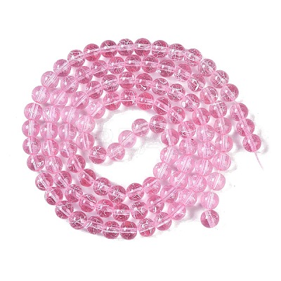 Drawbench Transparent Glass Beads Strands GLAD-Q012-8mm-02-1
