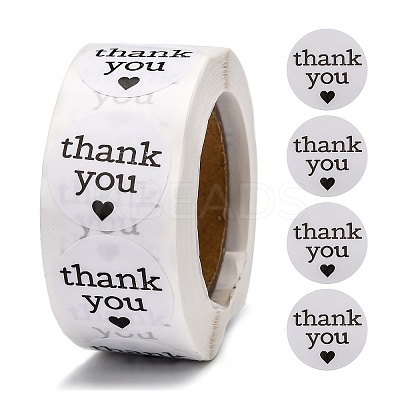 1 Inch Thank You Stickers X-DIY-G025-J04-1