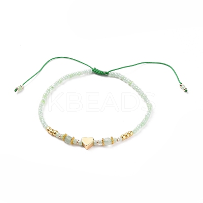Adjustable Nylon Cord Braided Bead Bracelets BJEW-JB05688-02-1