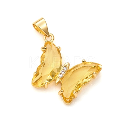 Glass Pendants GLAA-G075-01G-09-1