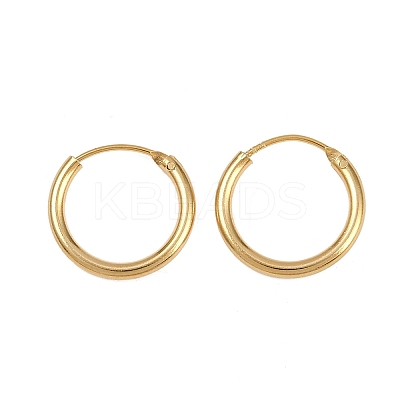 Brass Hoop Earrings EJEW-F378-02G-1