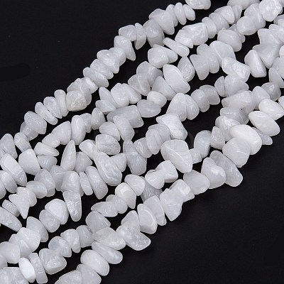 Natural White Jade Beads Strands X-G-F703-02-1