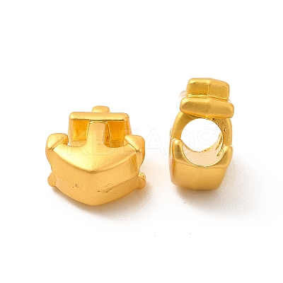 Rack Plating Alloy European Beads PALLOY-F287-52MG-1