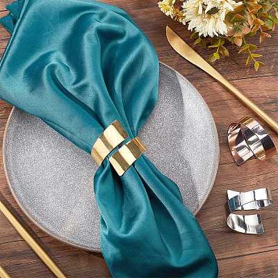 12Pcs 3 Colors Iron Napkin Rings AJEW-AR0001-36-1