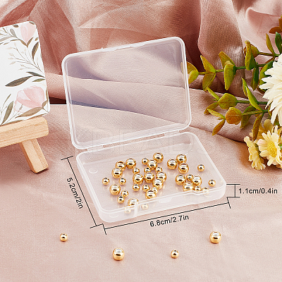 40Pcs 2 Style Brass Beads KK-BBC0001-58-1