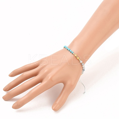 Adjustable Nylon Thread Braided Bead Bracelets BJEW-JB05593-1