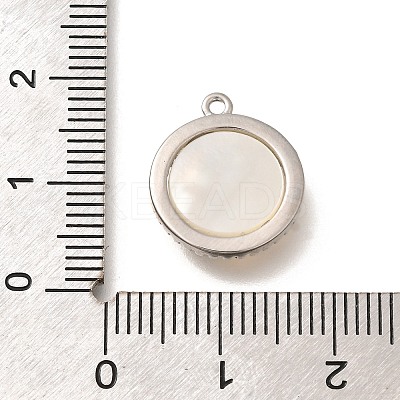 Brass Shell Pendants KK-B127-09P-1