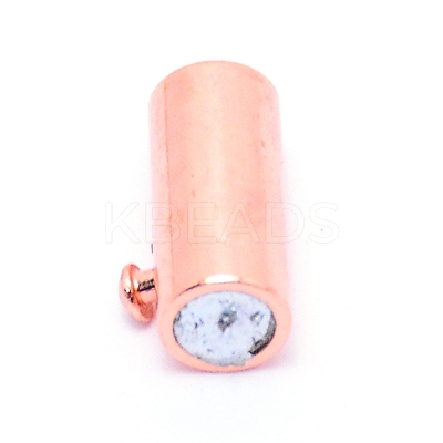 Brass Magnetic Clasps STAS-WH0038-07RG-1