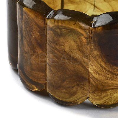 Resin Imitation Gemstone Bangles BJEW-B074-04B-1
