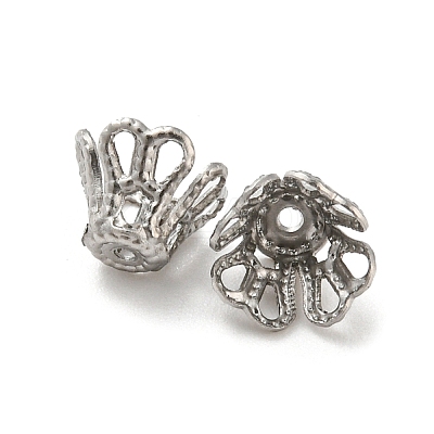Non-Tarnish 316 Surgical Stainless Steel Bead Caps X-STAS-Q310-09B-P-1