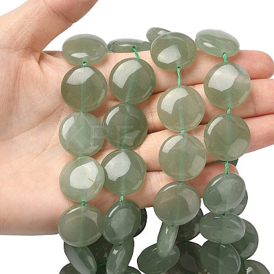 Natural Green Aventurine Beads Strands G375-27-1