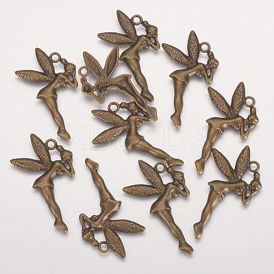 Zinc Alloy Fairy Sprite Charms PALLOY-QA1977-AB-FF-1