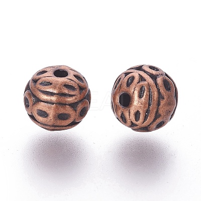 Tibetan Style Zinc Alloy Beads LS-PALLOY-L230-01R-RS-1