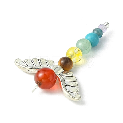 Chakra Gemstone Pendants PALLOY-TA00073-1
