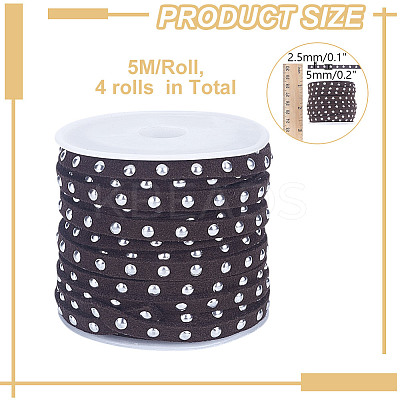 4 Rolls Faux Suede Cord LW-HY0001-01B-1