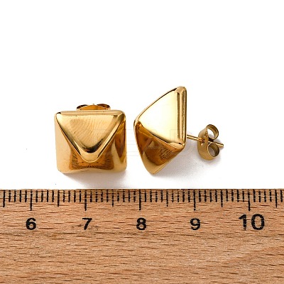 304 Stainless Steel Stud Earrings EJEW-D331-01G-1