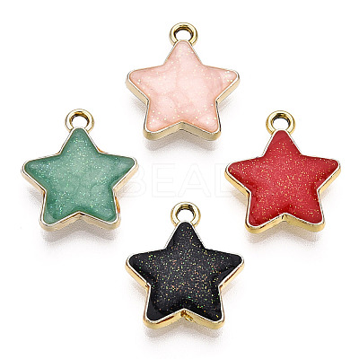 Alloy Enamel Pendants ENAM-T011-206-1
