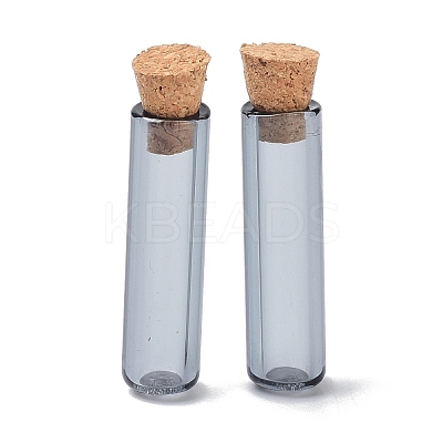 Tube Glass Cork Bottles Ornament AJEW-O032-04C-1