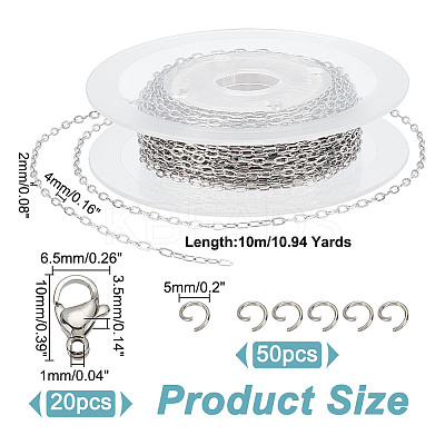 DIY Chain Bracelet Necklace Making Kit DIY-AR0003-67B-1