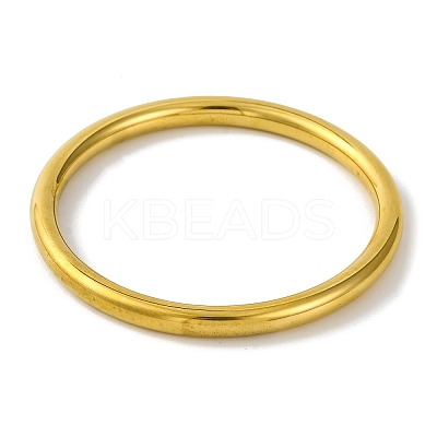 Ion Plating(IP) Plain 304 Stainless Steel Bangles for Women BJEW-B104-33B-G-1